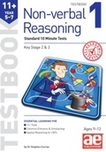 Cover: 11+ Non-verbal Reasoning Year 5-7 Testbook 1 - Accelerated Education Publications Ltd
