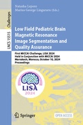 Cover: Low Field Pediatric Brain Magnetic Resonance Image Segmentation and Quality Assurance - Springer