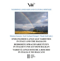 Abbildung von: Endangered Language Varieties in Italy and the Balkans - Verlag der österreichischen Akademie der Wissenschaften
