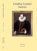 Cover: Temple Family Papers - Buckinghamshire Record Society