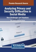 Cover: Analyzing Privacy and Security Difficulties in Social Media: New Challenges and Solutions - Information Science Publishing