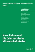 Cover: Hans Kelsen und die &ouml;sterreichische Wissenschaftskultur - Manz