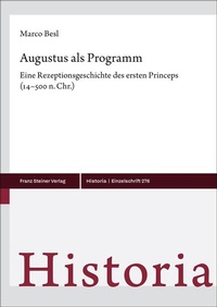 Abbildung von: Augustus als Programm - Franz Steiner Verlag