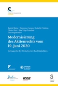 Cover: Modernisierung des Aktienrechts vom 19. Juni 2020 - St&auml;mpfli Verlag AG