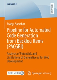 Enlarge image Cover: Pipeline for Automated Code Generation from Backlog Items (PACGBI) - Springer Vieweg
