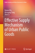 Cover: Effective Supply Mechanism of Urban Public Goods - Springer