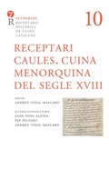 Bild: Receptari Caules. Cuina Menorquina del segle XVIII - Editorial Barcino