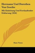 Cover: Hermann Und Dorothea Von Goethe - Kessinger Publishing