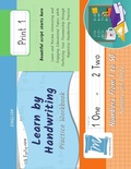 Cover: Handwriting Practice Workbook - Numbers from 1 to 50 - Words and Numbers - Print, Level 1 - Memorescribe
