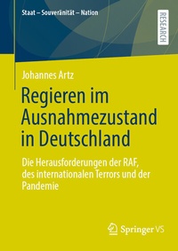 Abbildung von: Regieren im Ausnahmezustand in Deutschland - Springer VS