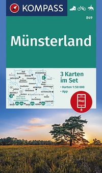 Abbildung von: KOMPASS Wanderkarte 849 Münsterland - KOMPASS-Karten