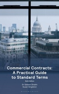 Cover: Commercial Contracts: A Practical Guide to Standard Terms - Bloomsbury Professional
