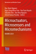 Cover: Microactuators, Microsensors and Micromechanisms - Springer