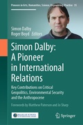 Cover: Simon Dalby: A Pioneer in International Relations - Springer