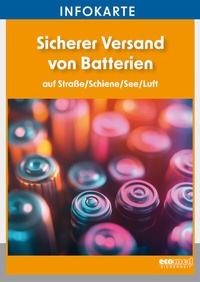 Abbildung von: Infokarte Sicherer Versand von Batterien - ecomed Storck