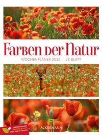 Abbildung von: Farben der Natur Wochenplaner Kalender 2026 - Ackermann Kunstverlag