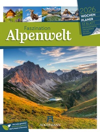 Abbildung von: Faszination Alpenwelt Wochenplaner Kalender 2026 - Ackermann Kunstverlag