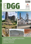 Cover: GeoSaxonia 2024 - GEOSCIENCES without borders. - Mecke-Druck