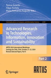 Enlarge image Cover: Advanced Research in Technologies, Information, Innovation and Sustainability - Springer