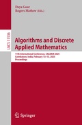 Bild: Algorithms and Discrete Applied Mathematics - Springer