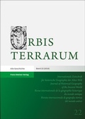 Cover: Orbis Terrarum 22 (2024) - Franz Steiner Verlag
