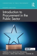 Cover: Introduction to Procurement in the Public Sector - Routledge