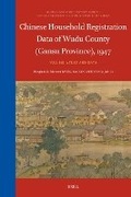 Cover: Chinese Household Registration Data of Wudu County (Gansu Province), 1947 (Volume 1) - Brill