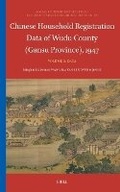 Cover: Chinese Household Registration Data of Wudu County (Gansu Province), 1947 (Volume 3) - Brill