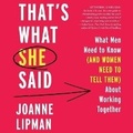 Cover: That's What She Said - HarperCollins