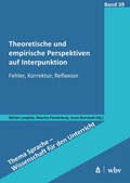 Cover: Theoretische und empirische Perspektiven auf Interpunktion - Schneider bei wbv