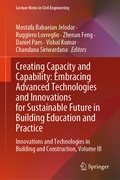 Cover: Creating Capacity and Capability: Embracing Advanced Technologies and Innovations for Sustainable Future in Building Education and Practice - Springer