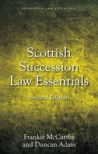 Abbildung von: Scottish Succession Law Essentials - Edinburgh University Press