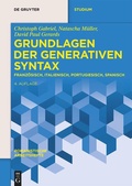 Cover: Grundlagen der generativen Syntax - De Gruyter