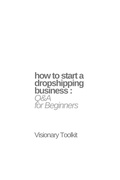 Cover: How to Start a Dropshipping Business: Q&A for Beginners - BookRix