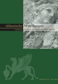 Bild: Mitteilungen des Deutschen Archäologischen Instituts, Athenische Abteilung - Mann, Gebr.