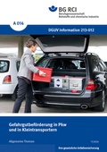 Cover: A 014 - Gefahrgutbef&ouml;rderung in PKW und in Kleintransportern - Jedermann-Verlag GmbH