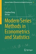 Bild: Modern Series Methods in Econometrics and Statistics - Springer