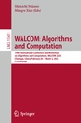 Cover: WALCOM: Algorithms and Computation - Springer