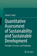 Cover: Quantitative Assessment of Sustainability and Sustainable Development - Springer