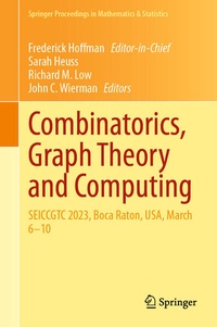Enlarge image Cover: Combinatorics, Graph Theory and Computing - Springer