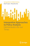 Cover: Interpretive Approaches to Policy Analysis - Springer