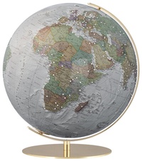 Abbildung von: COLUMBUS DUO ALBA Regent Tischglobus mit SWAROVSKI ZIRCONIA Ziersteinen, Ø 40 cm - COLUMBUS Verlag GmbH & Co. KG