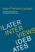 Cover: Jean-Francois Lyotard - Bloomsbury Academic
