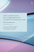 Cover: The Language of Comparative Constitutional Law - Hart Publishing