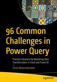 Enlarge image Cover: 96 Common Challenges in Power Query - APress