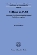 Abbildung von: Stiftung und CSR - Duncker & Humblot