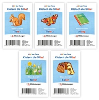 Abbildung von: ABC der Tiere 1 Neubearbeitung - Klatsch die Silbe! Kartenspiel-5er-Set - Mildenberger Verlag GmbH