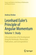 Cover: Leonhard Euler's Principle of Angular Momentum Volume 1: Study - Springer
