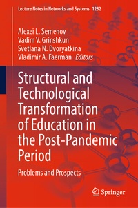 Abbildung von: Structural and Technological Transformation of Education in the Post-Pandemic Period - Springer