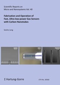 Cover: Fabrication and Operation of Fast, Ultra-low-power Gas Sensors with Carbon Nanotubes - Hartung-Gorre